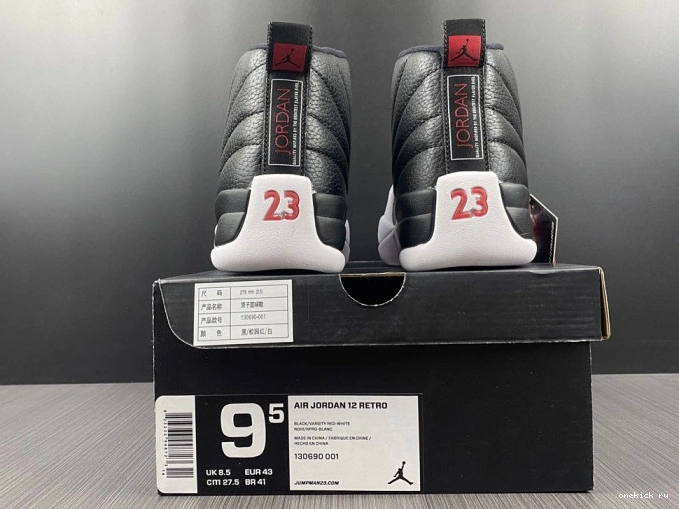 Rep Onekick Air Jordan (2012) Retro 12 130690-001 Playoffs 0718